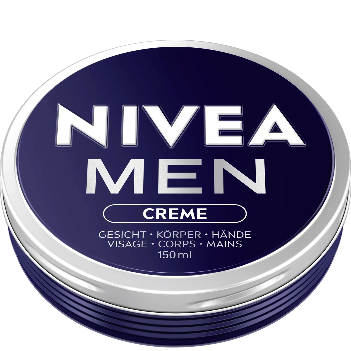 Nivea Men Cream, 150ml NIVEA MEN Cream 150 ml – front view of the tin