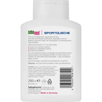 Sebamed Sport Shower 2in1, 200 ml - Backside