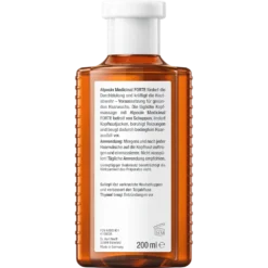 Alpecin Medicinal Forte Intensive scalp & hair tonic back label with ingredients and instructions