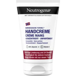 Neutrogena Norwegian Formula Concentrated Fragrance-Free Hand Cream 50 ml with 40% glycerin and vitamin E