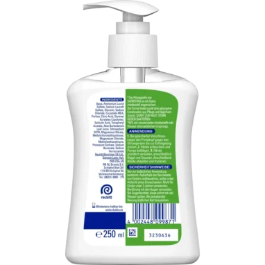 Sagrotan Aloe Vera Fluid Soap, 250ml - Backside