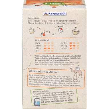 dm Organic Chai Tea Classic - Backside