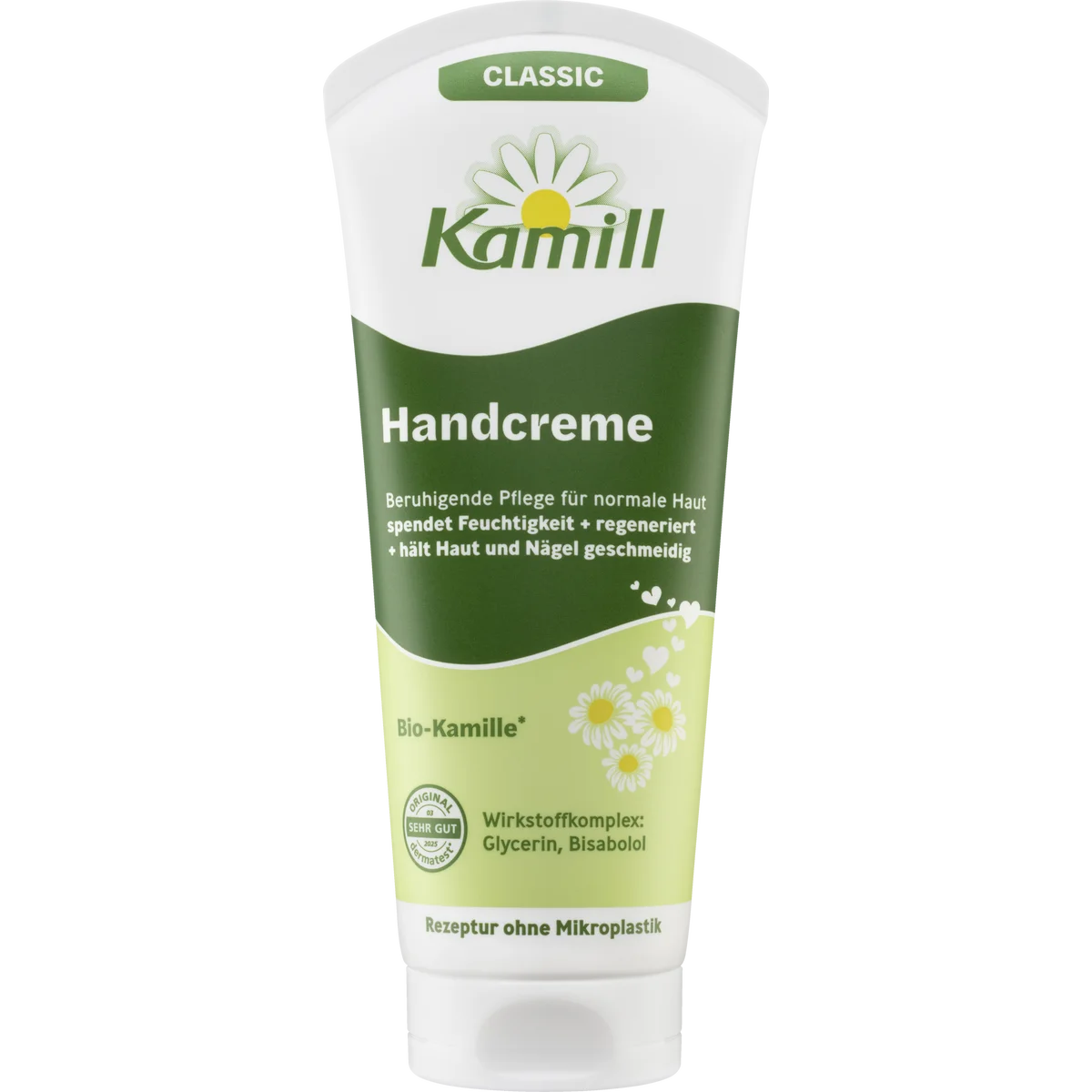Kamill Chamomile Classic Hand & Nail Cream, 100ml Kamill Classic Hand and Nail Cream with organic chamomile 100 ml front packaging