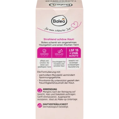 Balea Rich Day Cream, 50ml - Backside