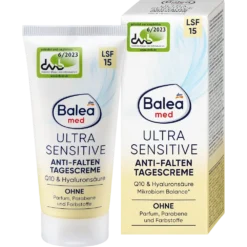 Balea Med Ultra Sensitive Q10 Anti-Wrinkle Day Cream SPF 15 for sensitive skin
