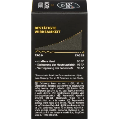 Balea MEN Q10 Night Cream – back side