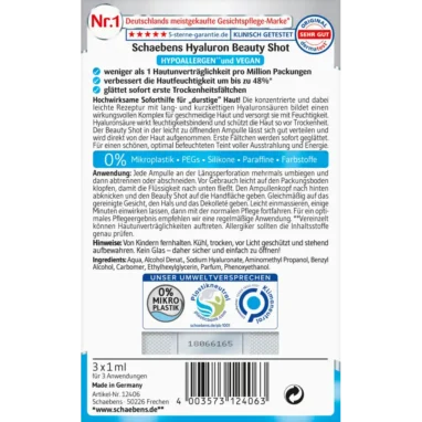 Schaebens Hyaluron Beauty Serum, 3ml Schaebens Hyaluron Beauty Serum, 3ml