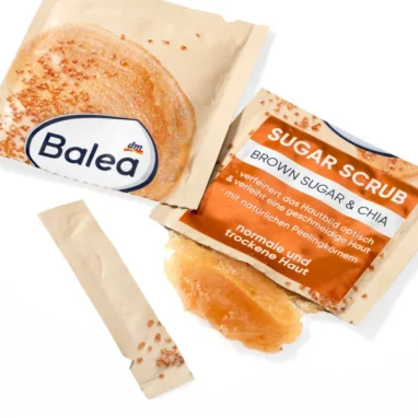 Balea Peeling Brown Sugar Scrub (2x8 ml) - Detail