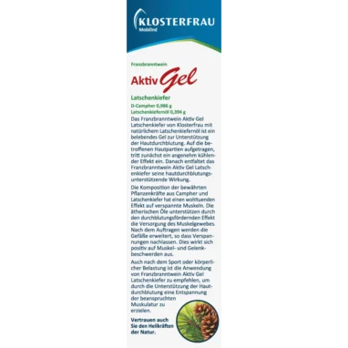 Klosterfrau Franzbranntwein Aktiv Gel Latschenkiefer, 150g Klosterfrau Franzbranntwein Aktiv Gel Latschenkiefer, 150g