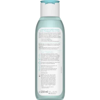 Lavera Basis Sensitiv 2-in-1 ingredients and directions label