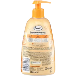 Balea Cream Soap Milk & Honey, back view showing ingredients