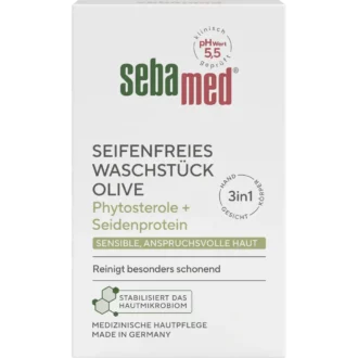 Sebamed Soap-Free Olive Cleansing Bar, 150g Sebamed Olive Cleansing Bar 150 g – soap-free skincare for sensitive skin