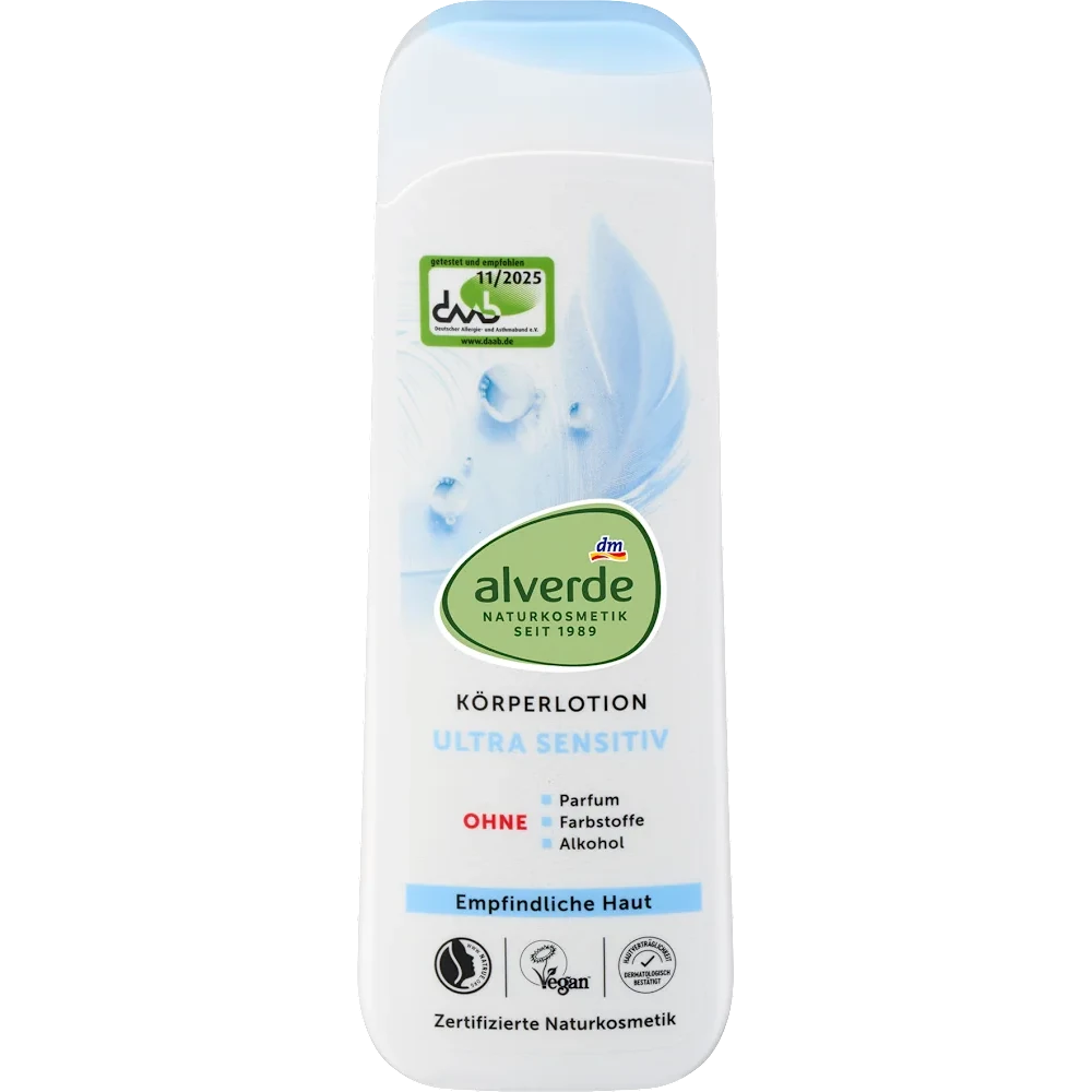 Alverde Ultra Sensitive Body Lotion, 200ml Alverde Ultra Sensitive Body Lotion, 200ml - Front