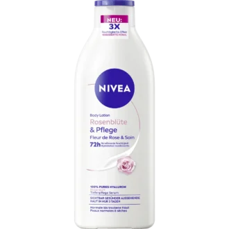Nivea Rose Blossom Body Lotion, 400ml NIVEA Rose Blossom & Care Body Lotion 400 ml with hyaluronic acid and argan oil for normal to dry skin