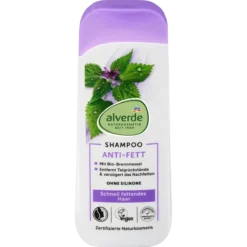alverde Anti-Grease Shampoo for oily hair and scalp 200 ml
