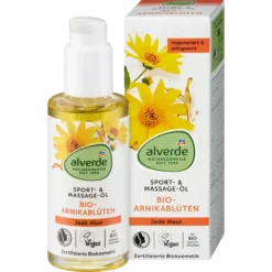 alverde NATURKOSMETIK Arnica Sport & Massage Oil 100 ml with organic plant oils