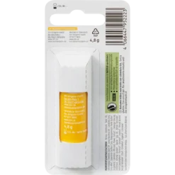 Back of Alverde Calendula Lip Balm 4.8 g showing ingredients and product information