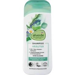 alverde Herbal Shampoo with 7-organic-herb complex 200 ml