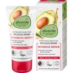 Alverde Intensive Repair Avocado Face Cream 50 ml for very dry skin