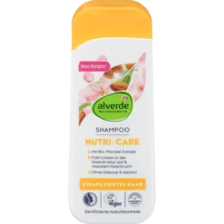 alverde Nutri Care Shampoo front packaging natural hair cleanser