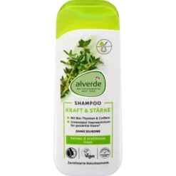 alverde Strength & Power Shampoo with caffeine for weak hair 200 ml