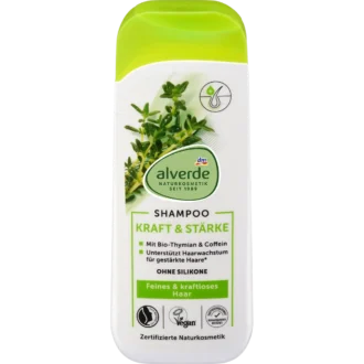 Alverde Shampoo Power & Strength, 200 ml alverde Strength & Power Shampoo with caffeine for weak hair 200 ml