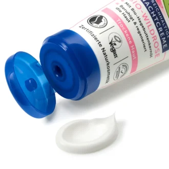 Rich nourishing night cream texture close-up