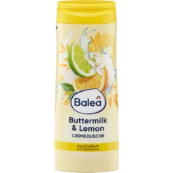 Balea Buttermilk & Lemon Cream Shower Gel 300 ml for gentle cleansing of sensitive skin