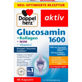 Doppelherz Glucosamin 1600 Collagen, 40 Capsules