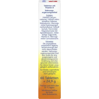 Doppelherz Vitamin D3 Mini-Tablets – Ingredients