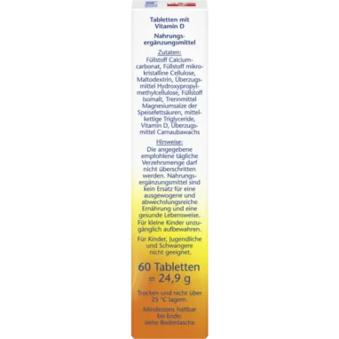 Doppelherz Vitamin D3 Mini-Tablets – Ingredients