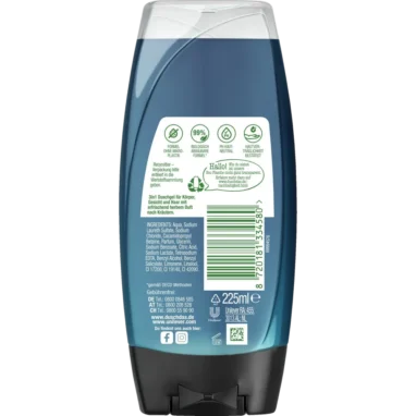 Duschdas For Men Shower Gel, 250ml - Backside