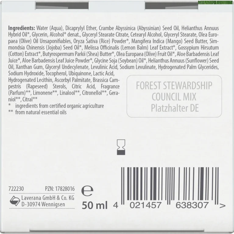 Lavera Q10 Anti-Wrinkle Moisturizing Cream Ingredients