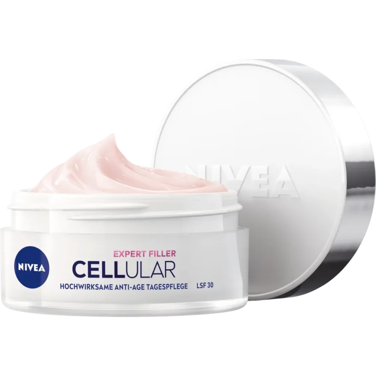 NIVEA Cellular Expert Filler Anti-Age Day Cream SPF30 cream texture close-up