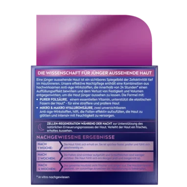 Cellular Expert Filler Night Care ingredients and usage directions