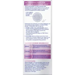 Nivea Cellular Expert Filler Plumping Hyaluronic Serum, 30ml NIVEA Cellular Expert Filler Replumping Serum back label showing directions & ingredients