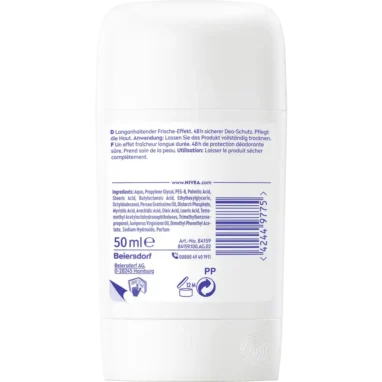 Nivea Fresh Natural Deo Stick, 50ml NIVEA Fresh Natural Deo Stick ingredients and usage instructions