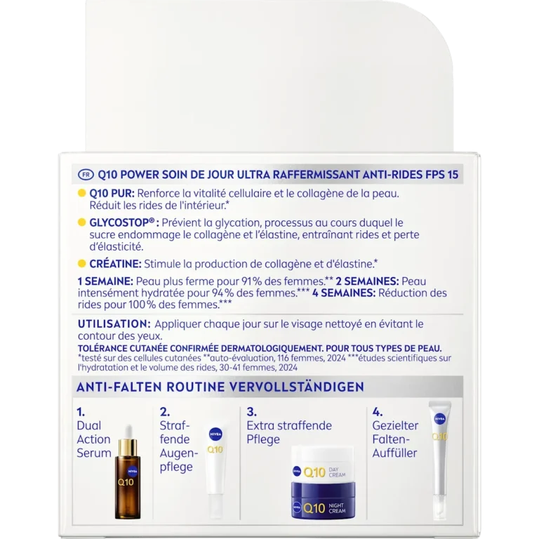 Nivea Q10 Power Anti-Wrinkle & Firming Day Cream SPF 15, 50ml Nivea Q10 Power Anti-Wrinkle & Firming Day Cream SPF 15 - Back
