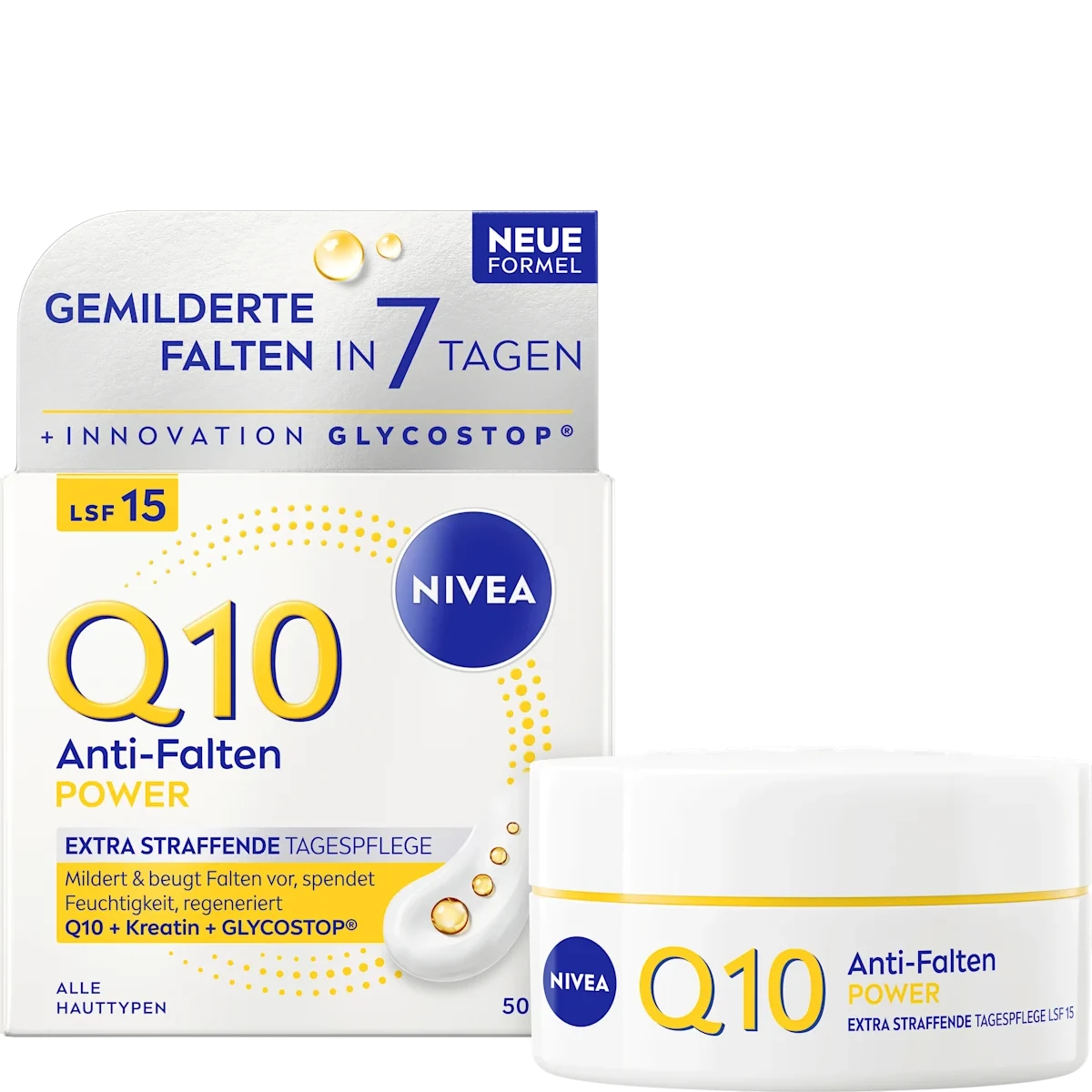 Nivea Q10 Power Anti-Wrinkle & Firming Day Cream SPF 15, 50ml Nivea Q10 Power Anti-Wrinkle & Firming Day Cream SPF 15 - Front