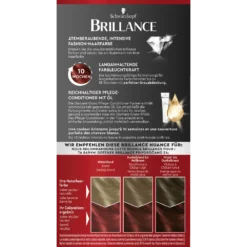 Schwarzkopf Brillance 842 Cashmere Red Hair Dye Schwarzkopf Brillance 842 Cashmere Red hair dye back side box