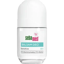 Front view of sebamed Balsam Deo Sensitive 48h 50 ml