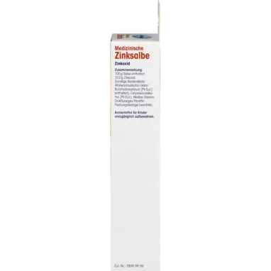 Mivolis Zinc Oxide Ointment 10%, 100ml Active ingredient list of the medicinal Zinc Ointment showing 10% Zinc Oxide