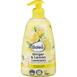 Balea Cream Soap Ginger & Lemon, 500 ml, refreshing hand cleanser