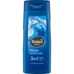 Balea MEN Fresh 3-in-1 Shower Gel 300 ml with sea minerals for body, face and hair