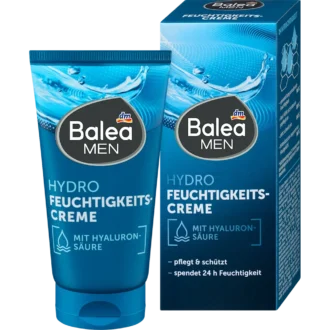 Balea Men Hydro Moisturizing Cream, 75 ml Balea MEN Hydro Moisturizing Cream 75 ml front packaging men’s face lotion