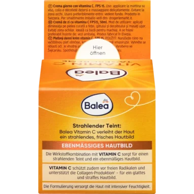 Back view of Balea Vitamin C Face Cream