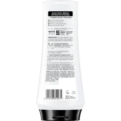Back of Gliss Total Repair Conditioner showing ingredients and instructions