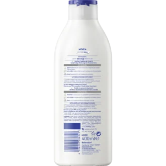 NIVEA Repair & Care Urea Body Lotion 400 ml with 12% glycerin, AHA and BHA for very dry rough skin - Back side