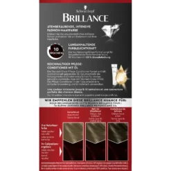Schwarzkopf Brillance 896 Black Red Organdy Schwarzkopf Brillance 896 Black Red Organdi hair dye packaging with instructions