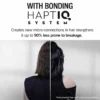 Schwarzkopf Brillance HaptIQ bonding system hair strengthening before and after showing reduced hair breakage